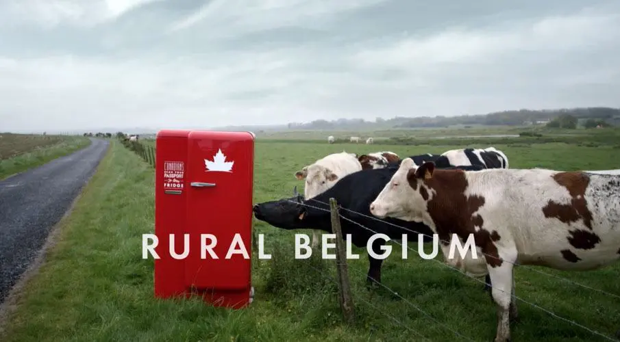 Un distributeur de bière seulement pour passeport Canadien canadian Beer