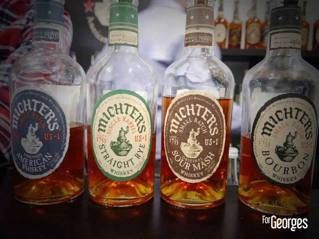 Cocktails spirits Paris Michters American Bourbon