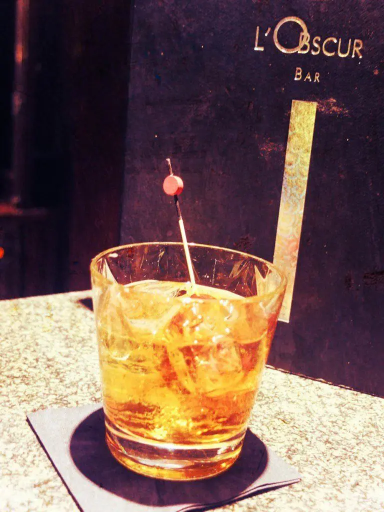 Obscur bar Scribe cocktail paris