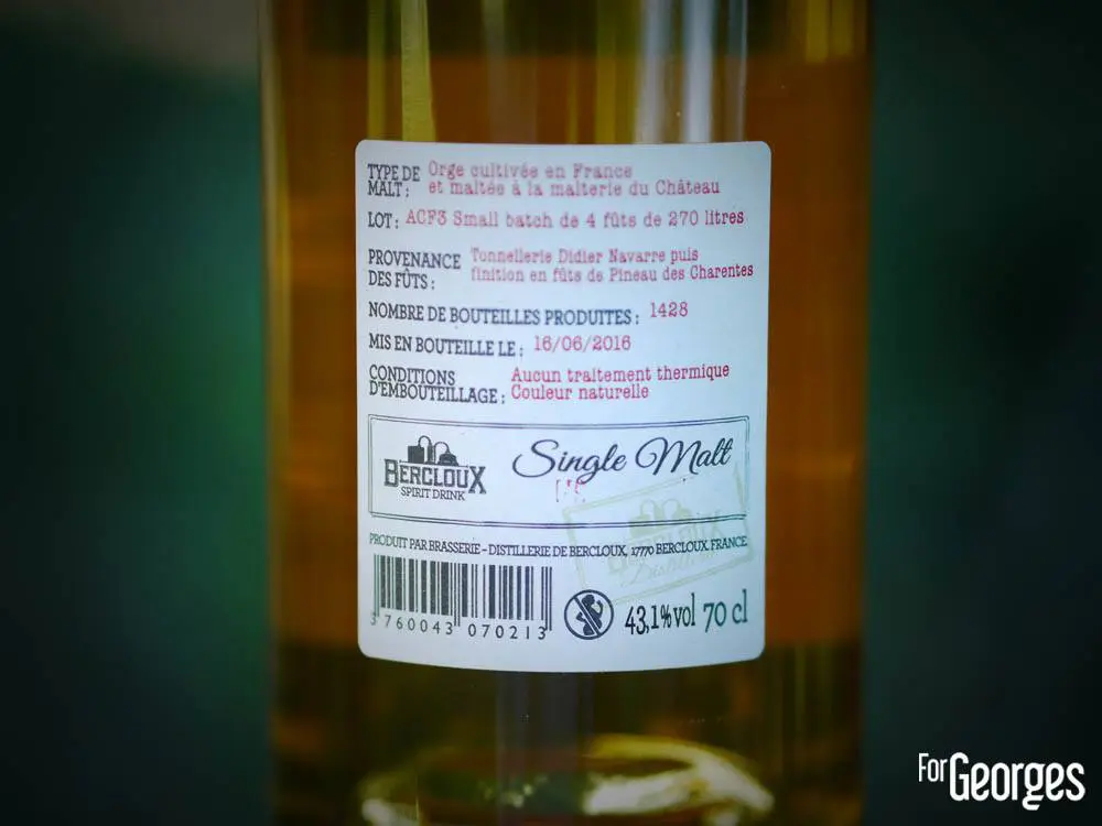 Whisky France Bercloux