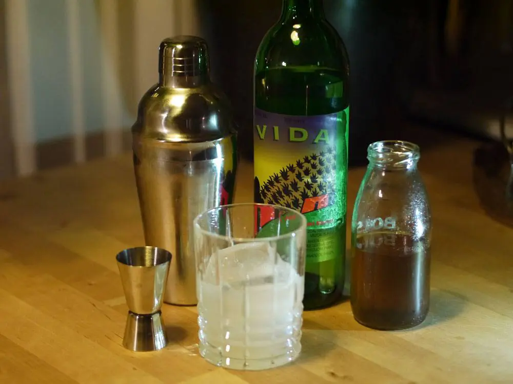 cocktail short drink à base de mezcal