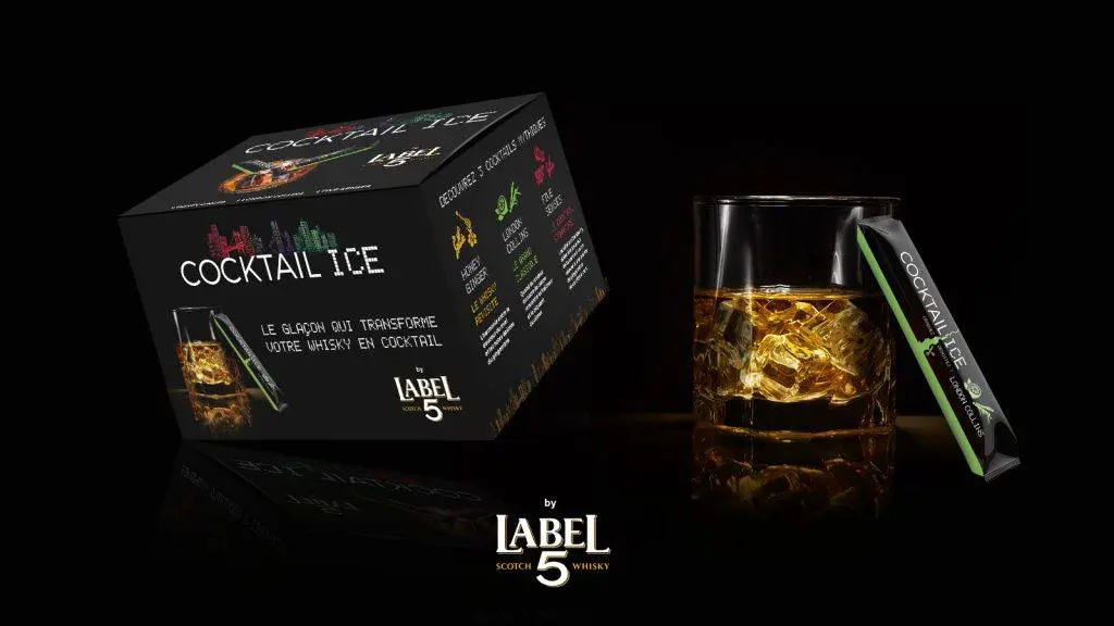 Label 5 glaçon cocktail