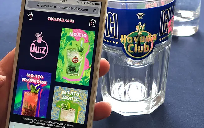 Verre connecté Havana Club