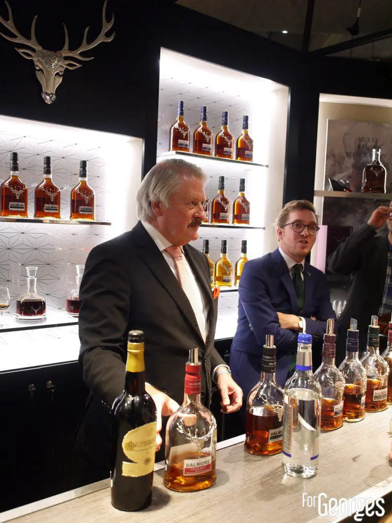 Richard Paterson alias The nose sur le stand The Dalmore - Whisky live Paris