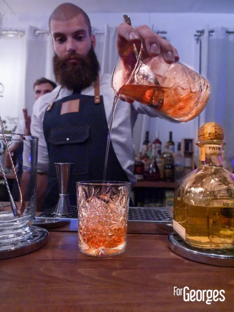 Old fashioned Tequila cocktail