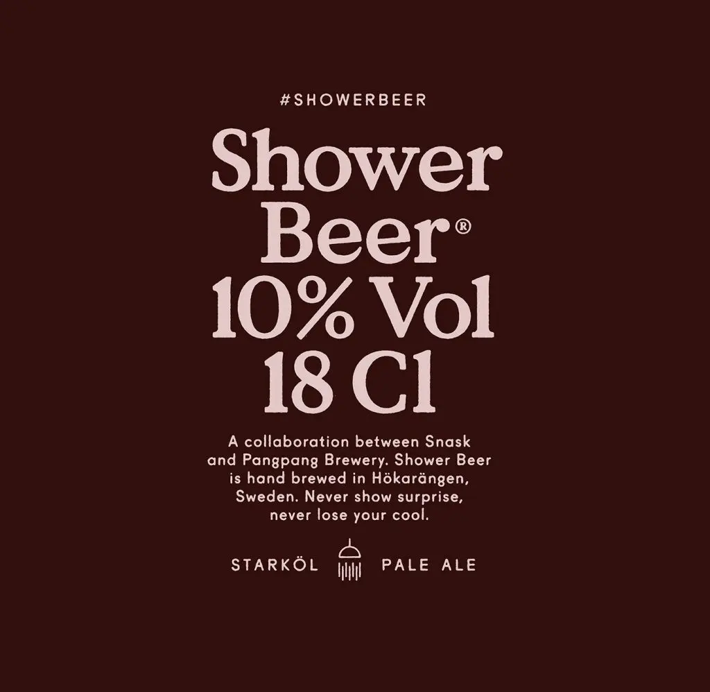 Shower beer, une bière à boire sous la douche