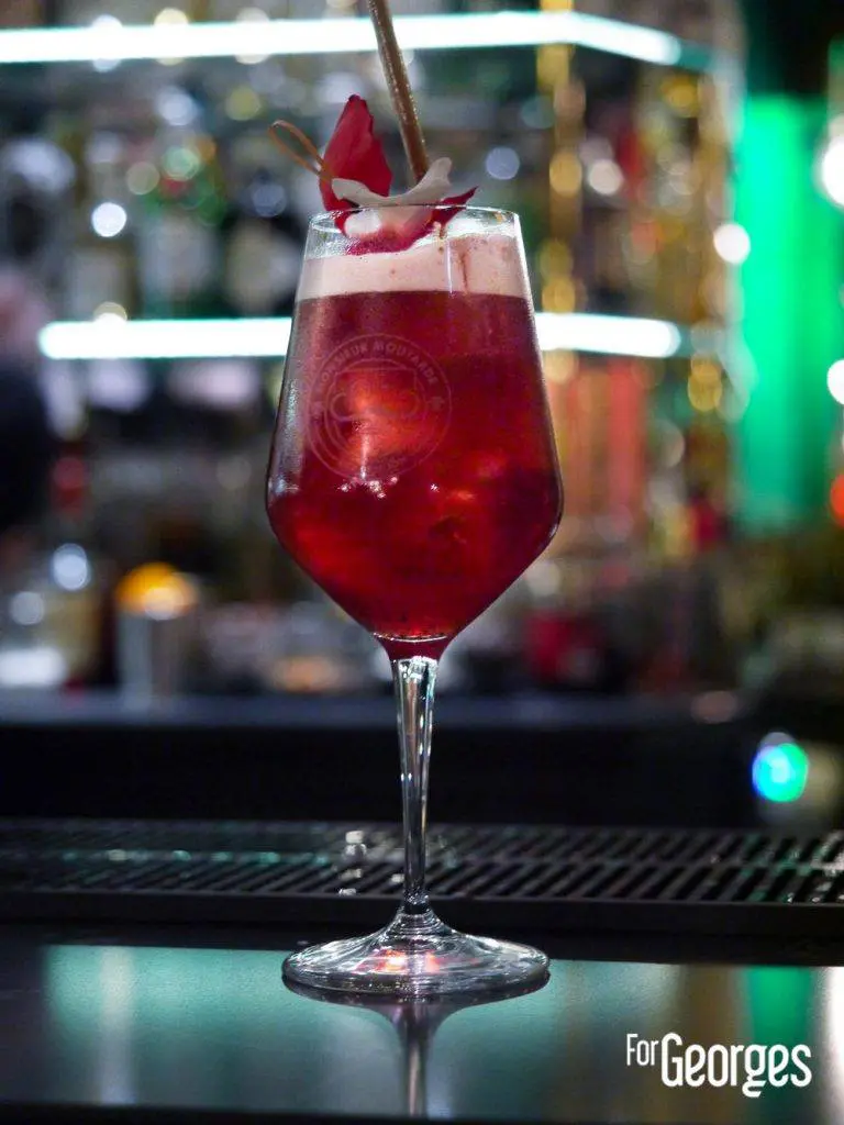 Cocktail à base de Lejay Lagoute crème de cassis Mathieu Le Feuvrier Monsieur Moutarde