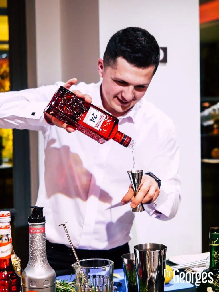 Participant Monin cup 2018 cocktail préparation