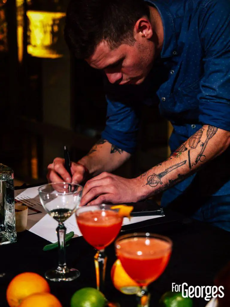 Participant Monin cup 2018 cocktail préparation