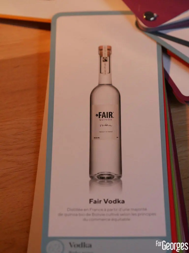 Le nuancier des alcools