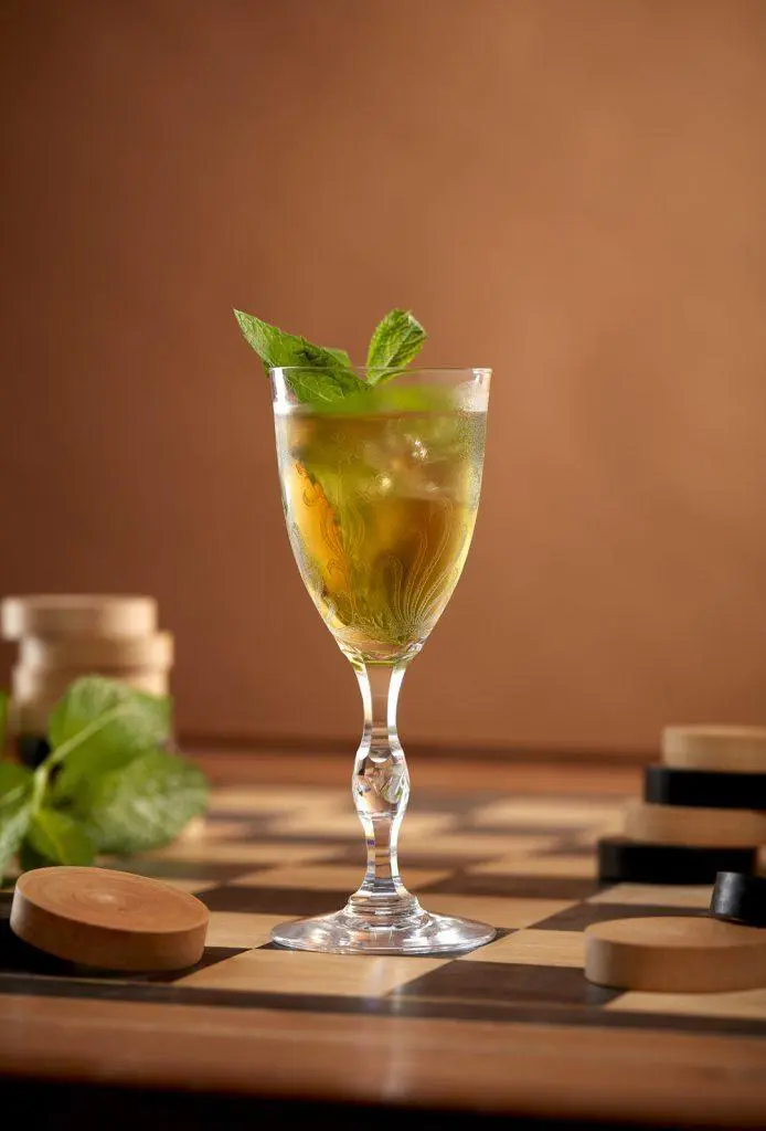 Stinger cocktail à la Menthe-Pastille