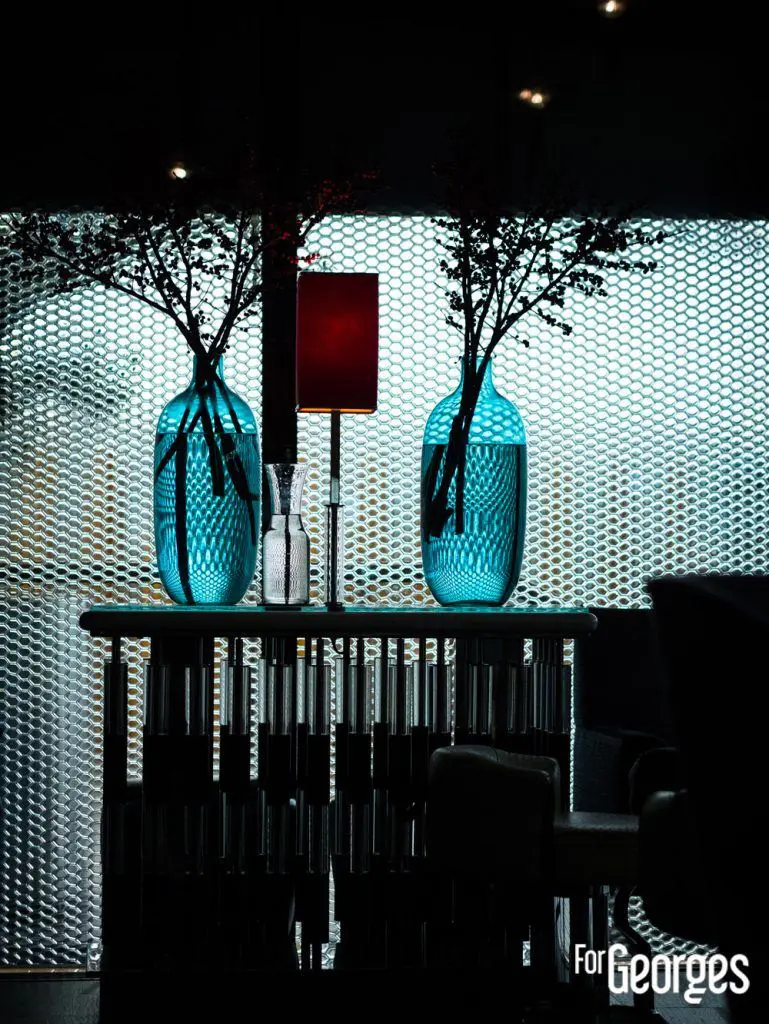 Décoration du Blue Bar à Londres