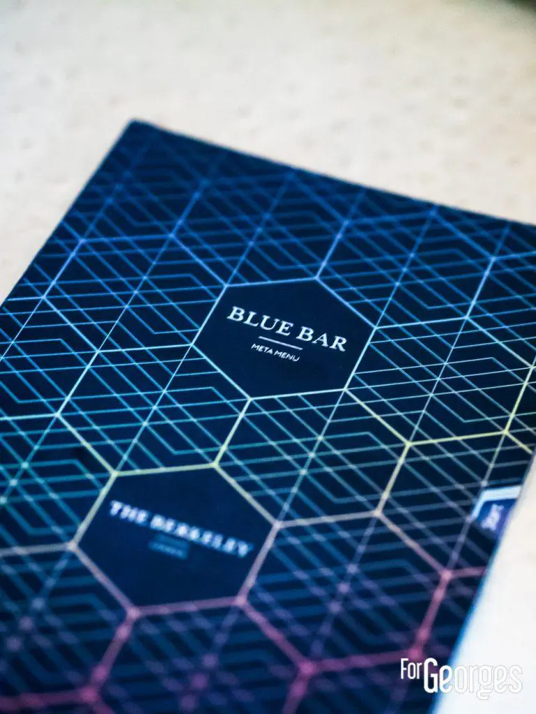 Meta Menu du Blue Bar à Londres