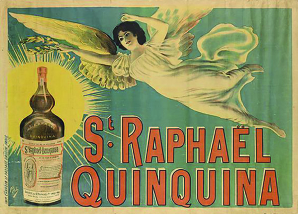 Éventail Vintage Rare St Raphael Quinquina - Illustration Ch. Loupot - Années 1930