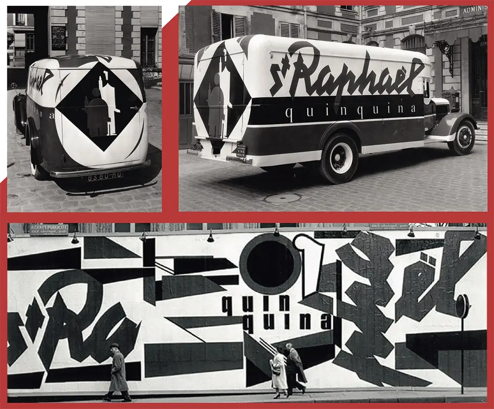 Fresque et camion publicitaire St Raphael