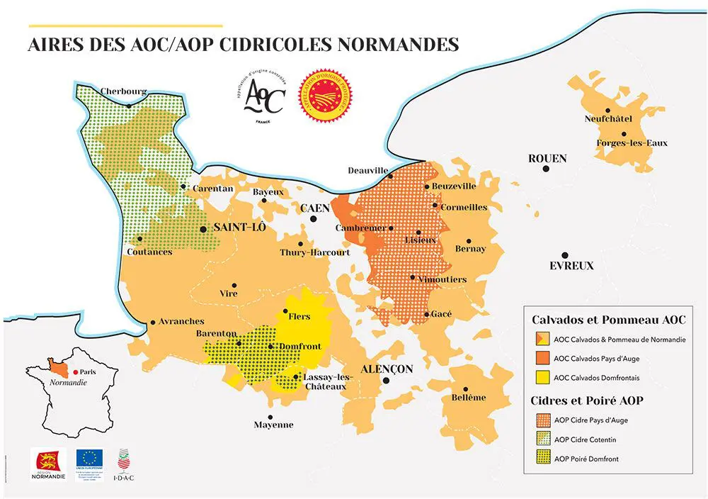 Aire de production Cidre / calvados