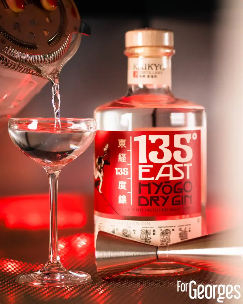 East 135 Gin japonais cocktail