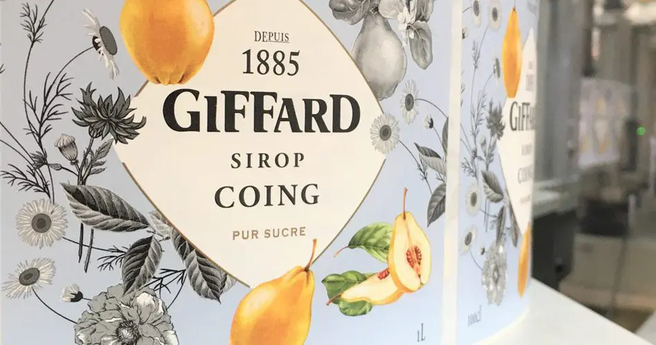 Giffard dévoile son sirop de coing Sirop de coing Giffard