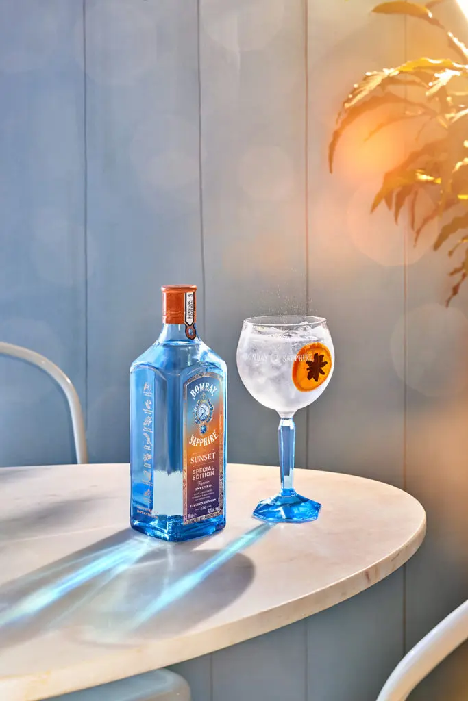 Bombay Sapphire Sunset en gin tonic