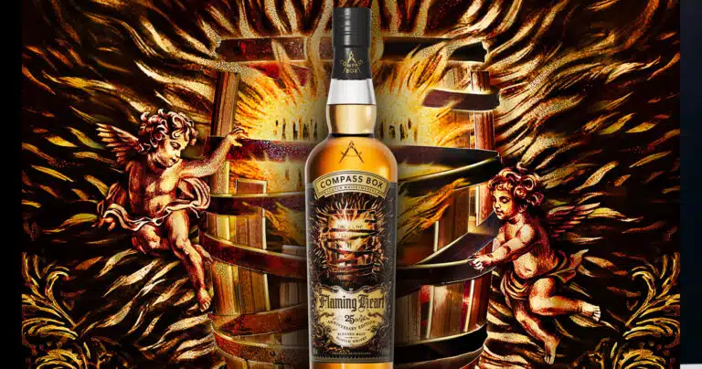 Compass Box souffle ses 25 bougies avec Flaming Heart Compass BOx flaming Heart