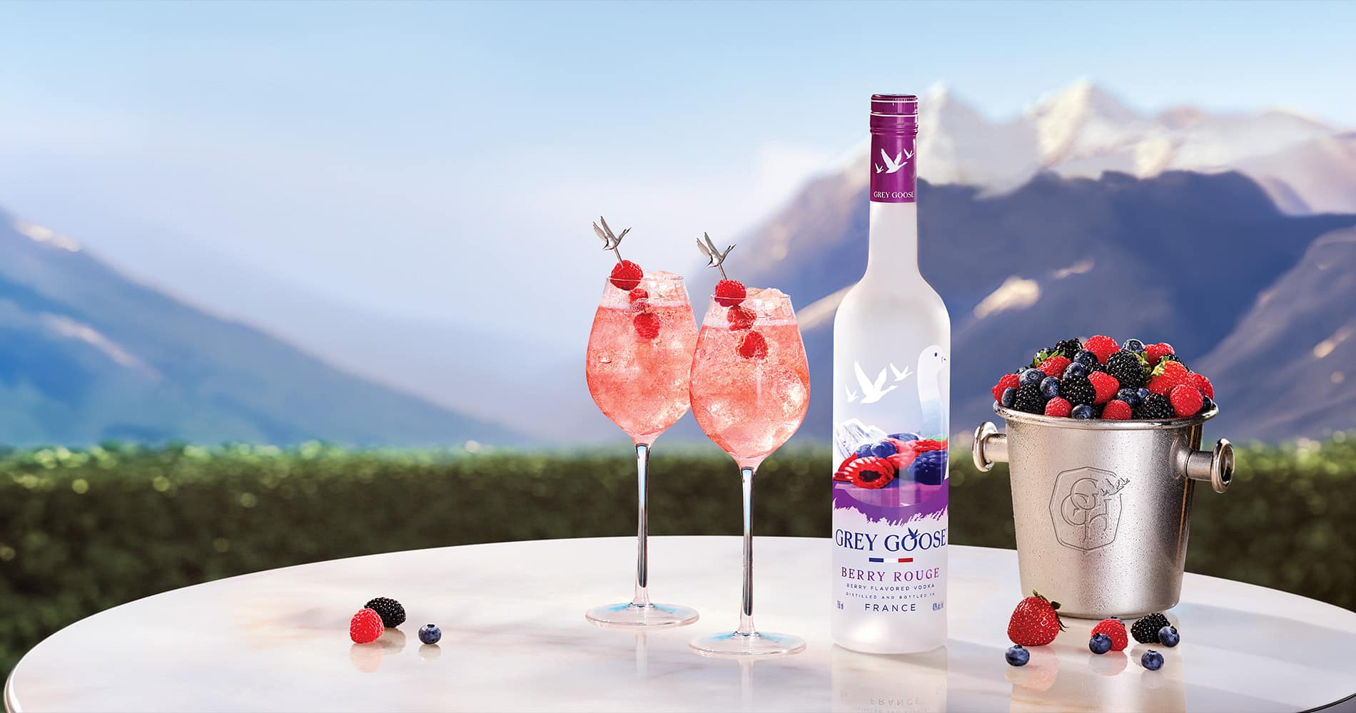 Grey Goose Berry Rouge : la vodka française se met aux fruits rouges ...