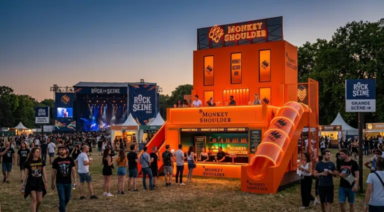 Monkey Shoulder installe son « Record Bar » à Rock en Seine 2026 Monkey Shoulder Record Bar